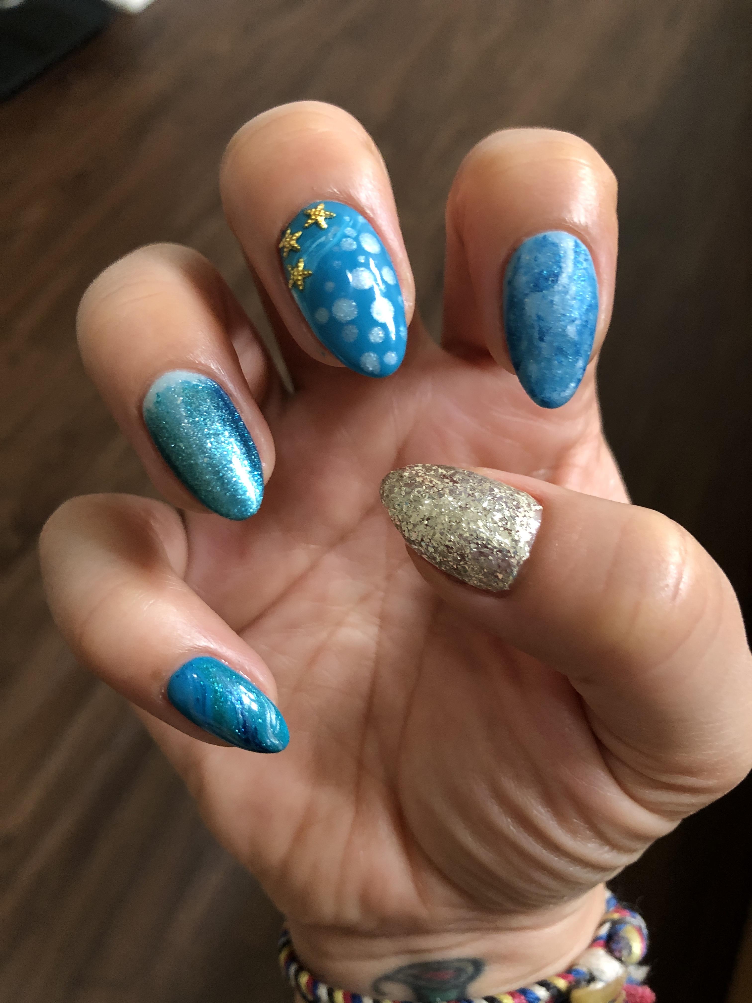 Scouts Honour Kawaii Jelly Glitter With Nail Gems Press on Nails 